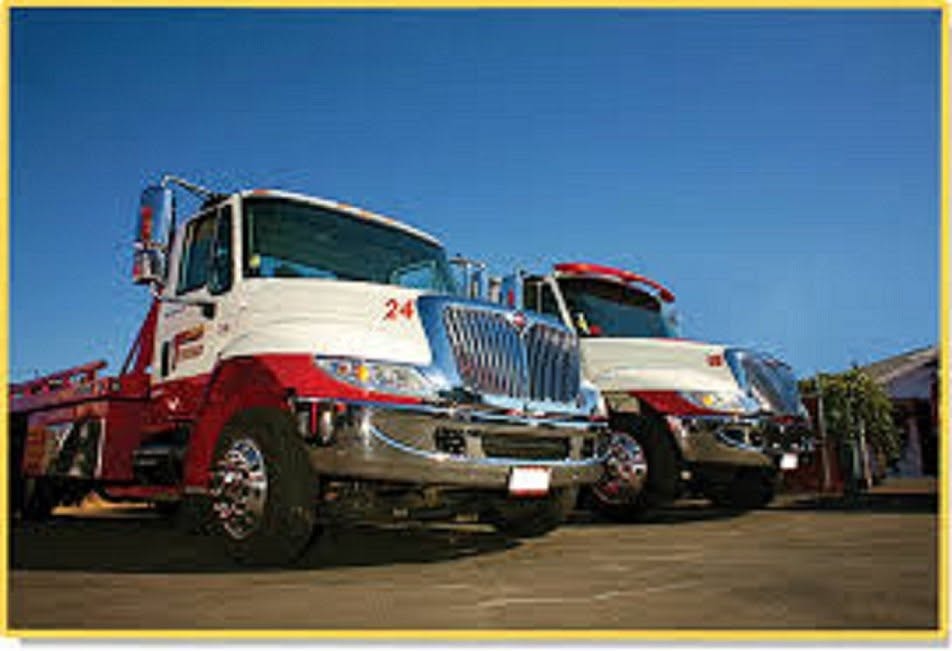 Chima's Towing fleet of trucks